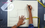 Part 2 - Drafting Front Part of 4 Dart Waistband Blouse