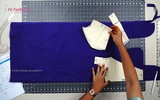 Part 3 - Laying Cutting of Front Boat Neck and Back Deep Neck Style Blouse