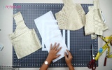 Part 7 - Laying & Cutting of Main Fabric 3 Dart Waistband Blouse