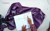 Part 7 - Cutting Skirt of High and Low Frock with Box Pleats