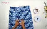 Part 4 - Sewing of Flared Palazzo Pant with Front Belt and Back Elastic