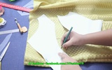Class 40 - Panelled Anarkali - Laying and Cutting - Yoke Part