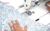 Part 3 - Sewing of Boat Neck Princess Kurta with Side Pocket