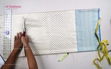 Part 3 - Cutting of Skirt for Overcoat Pattu Pavadai