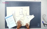 Part 6 - Drafting Pattern 3 Dart Waistband Blouse for Different Sizes
