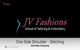 Class 37 - One Shoulder Ruffle Neck with High and Low frock