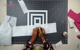 Part 9 - Cutting Neckline Canvas for Gathered Maxi Dress