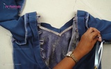 Part 12 - Finishing of Circular Maxi with Saree Draping Style