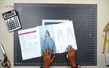Part 1 - Pattern Making Back of Circular Maxi with Saree Draping Style