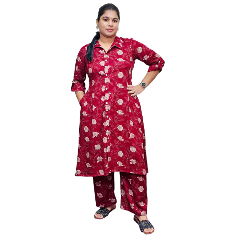 A-Line Shirt Collar Kurta