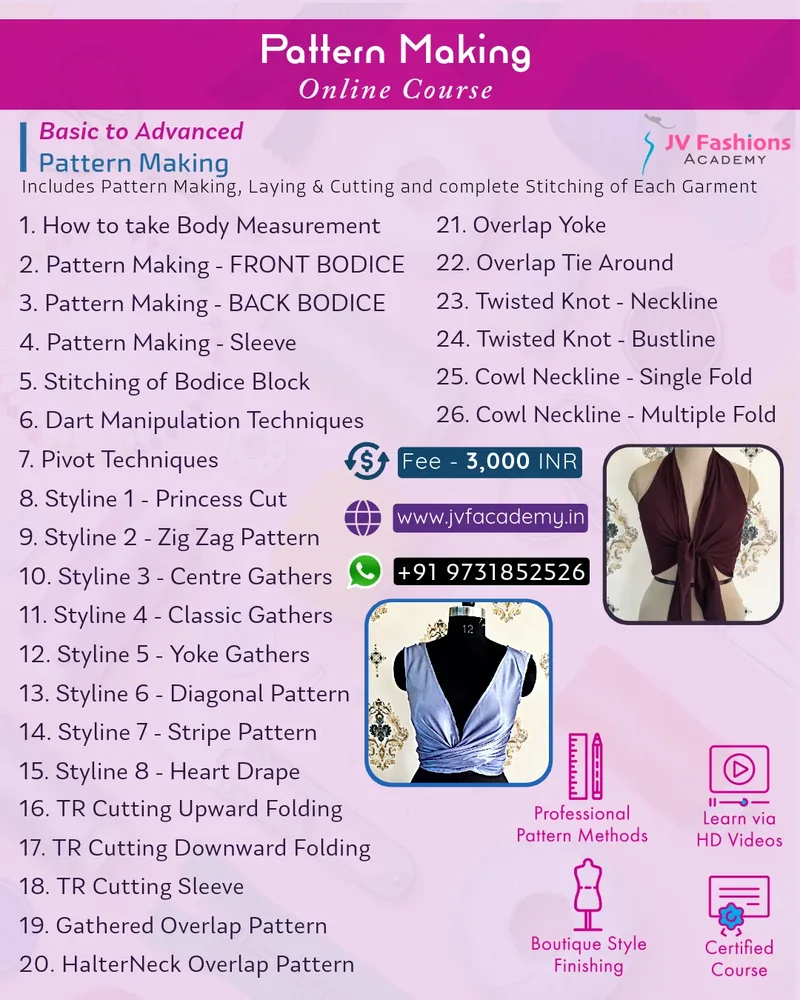 Pattern Making course preview